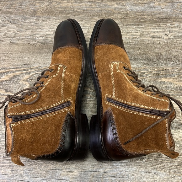 SOLD IN STORE Thomas & Vine Men’s JAGGER Leather Ankle Boots Size 10.5 - Picture 8 of 9